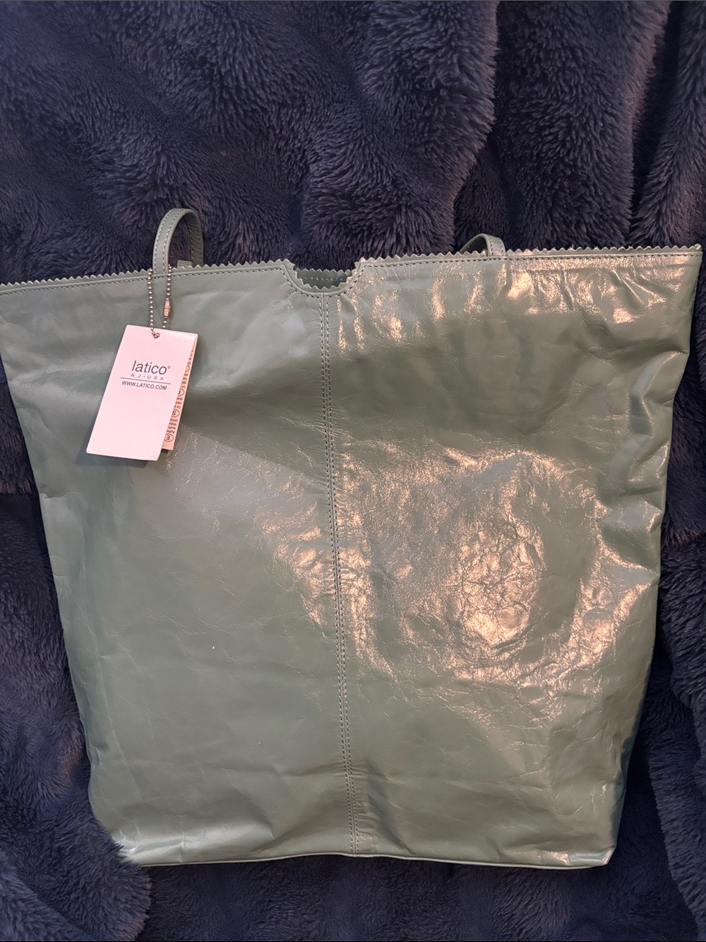 latico Sage Green Leather Tote